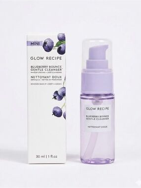 Glow Recipe Blueberry Bounce Gentle Cleanser Travel Size AHA Hyaluronic Acid